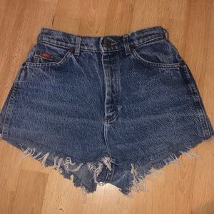 Distressed Jean Shorts